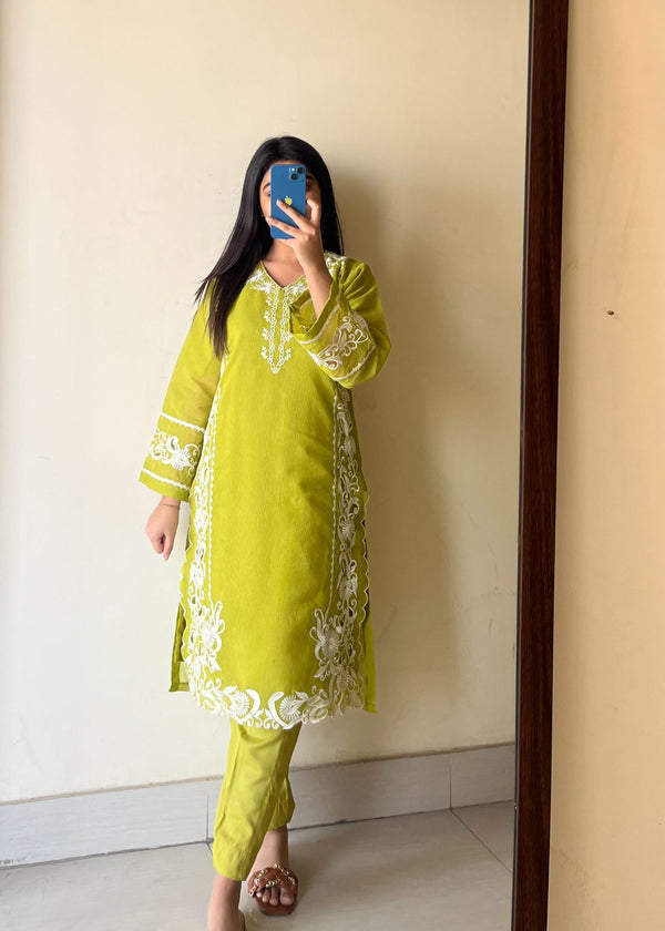 3 Piece Stitched Ladies Dress