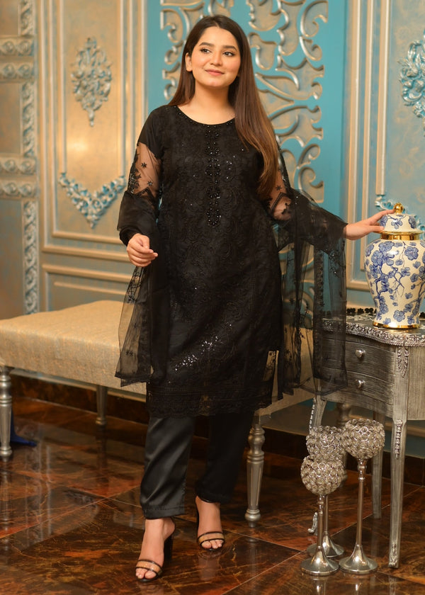 3 Piece Stitched Ladies Dress