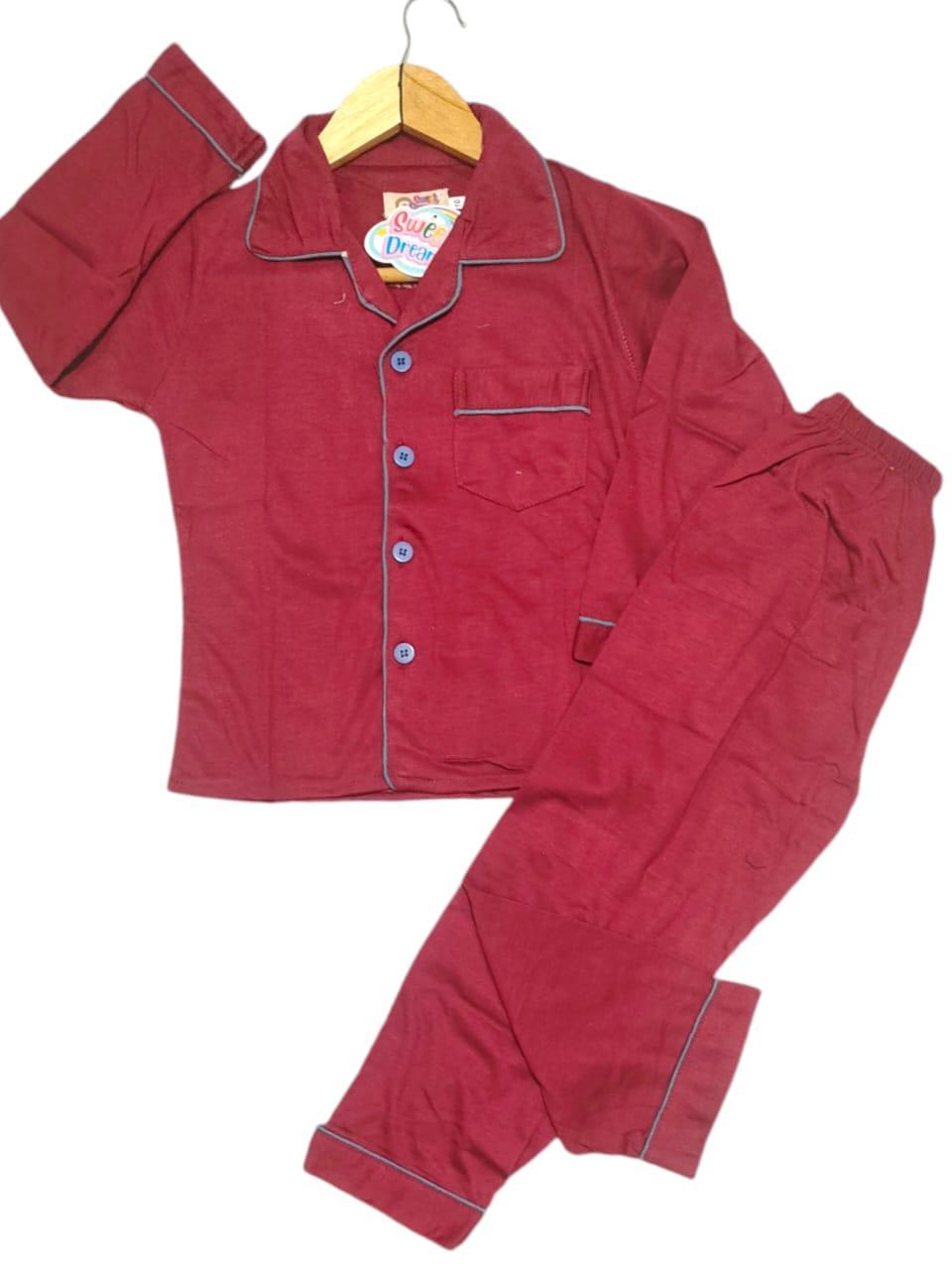 Stitched Cotton Printed Sleep Wear Suit