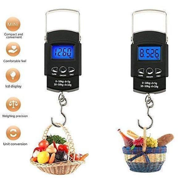 LED Screen Kitchen Scale - Portable And Rechargable - 50 Kg Capacity