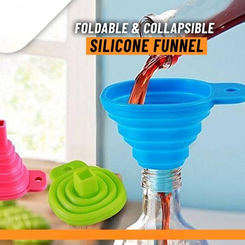 Colapsable Silicone Foldable Funnel