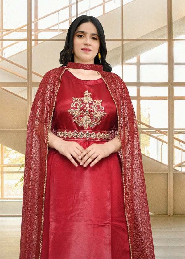3 Piece Stitched Ladies Dress
