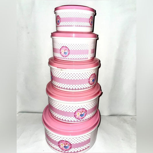 Pack Of 5, Food Storage Box Container