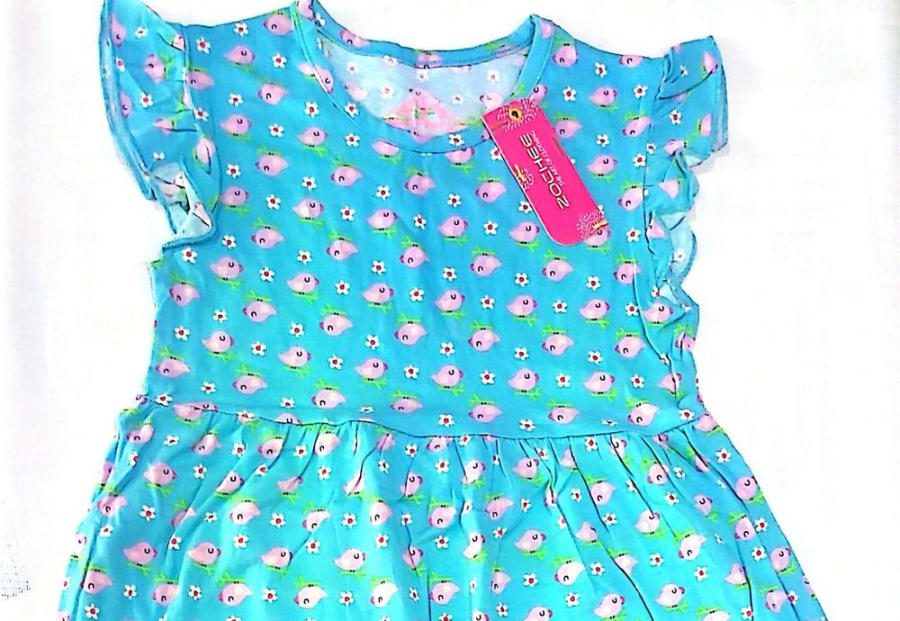 Sleeveless Printed Frock