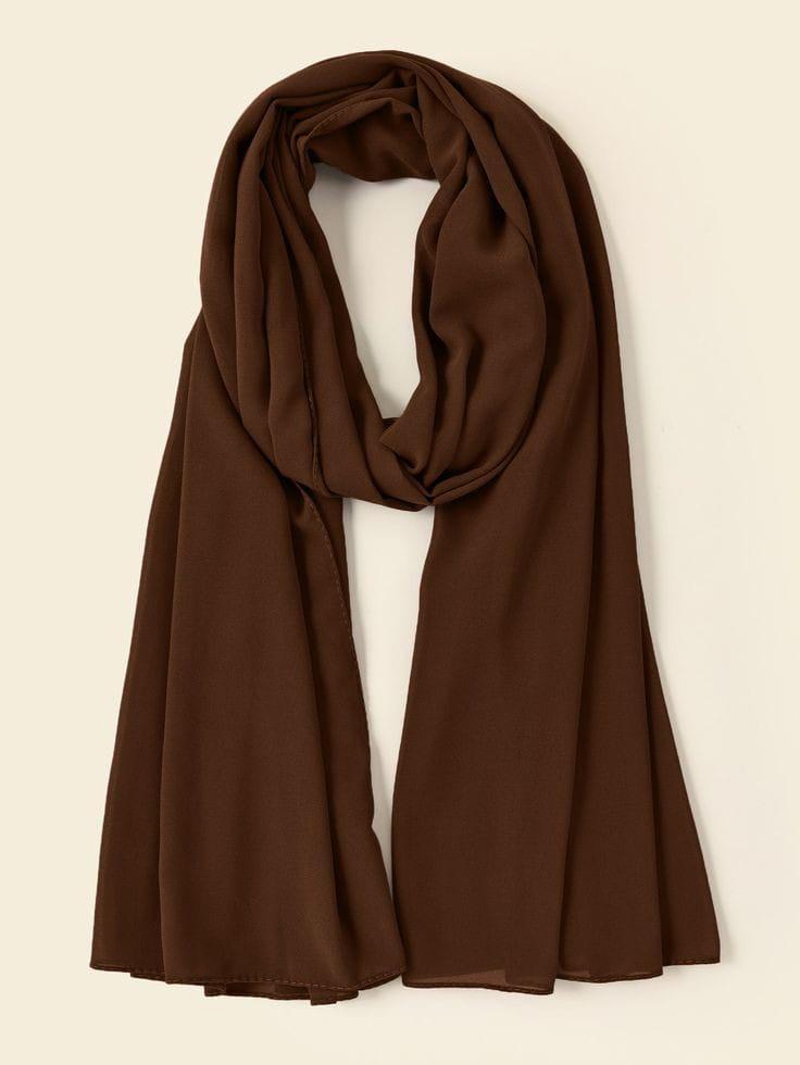 Chiffon Plain Scarf