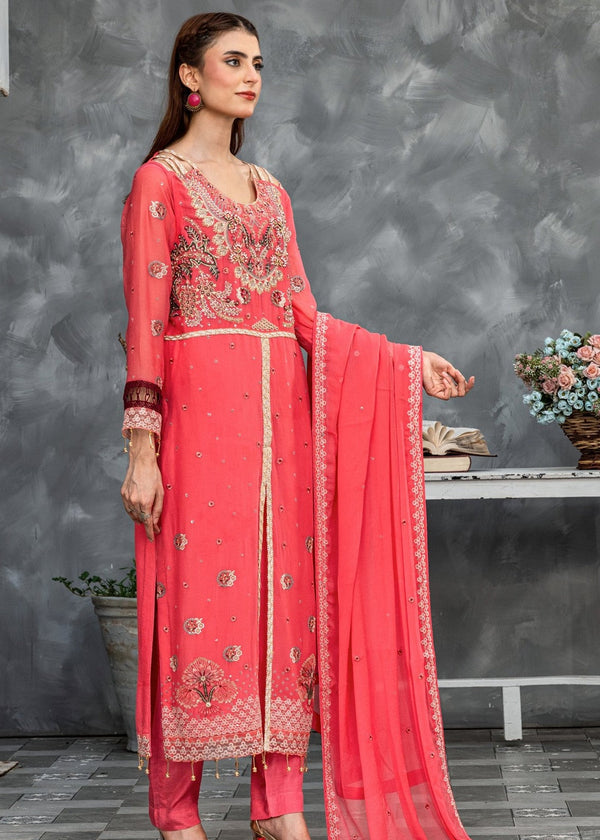 3 Piece Stitched Ladies Dress