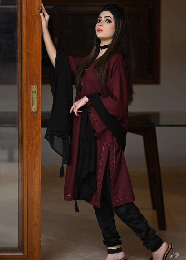 3 Piece Stitched Ladies Dress