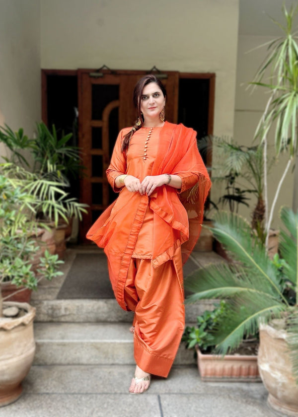 3 Piece Stitched Ladies Dress