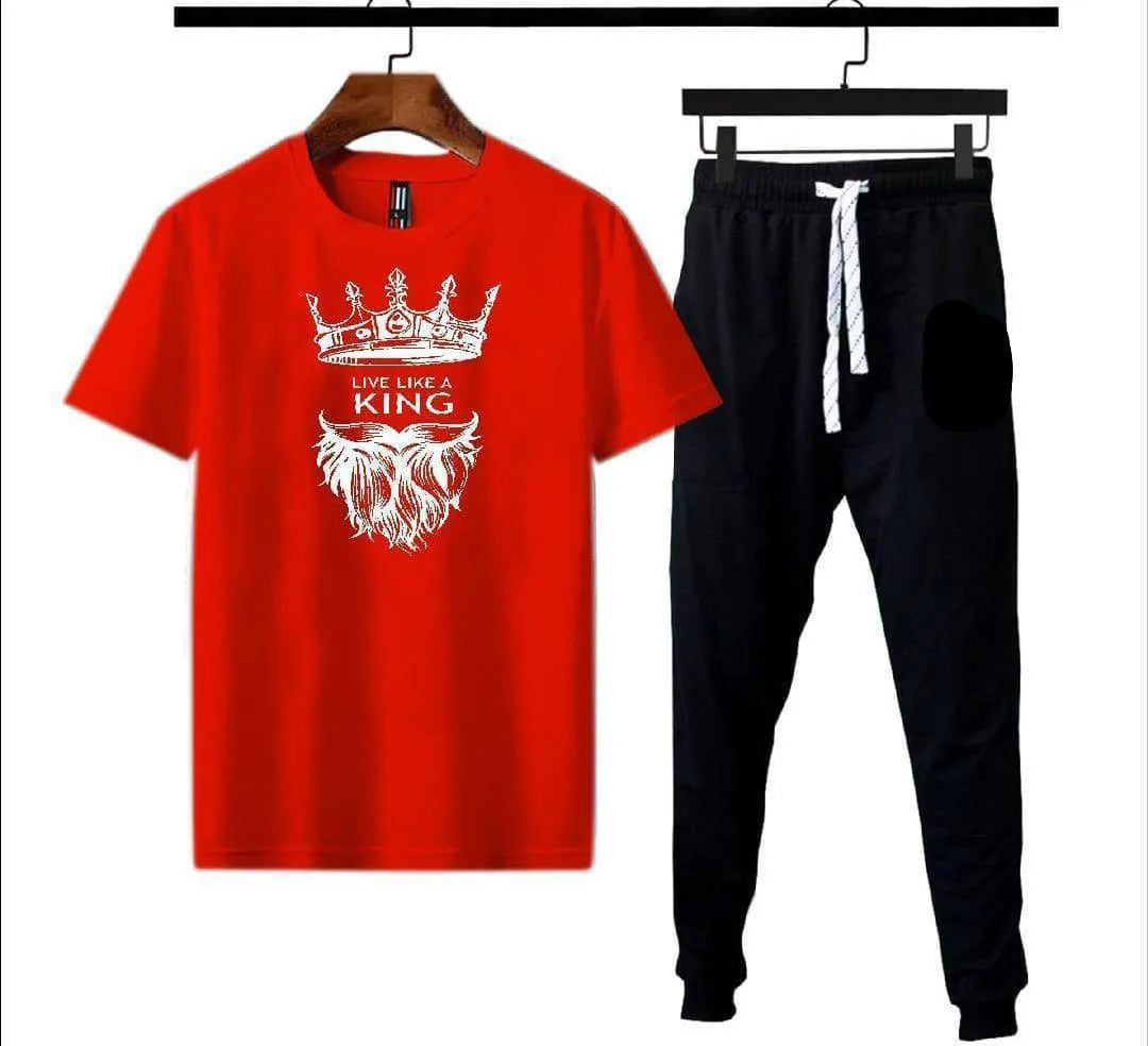 2 Piece Micro Interlock Printed Track Suit
