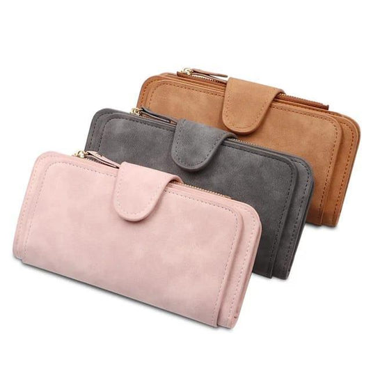 Women's PU Tri - Fold Wallet