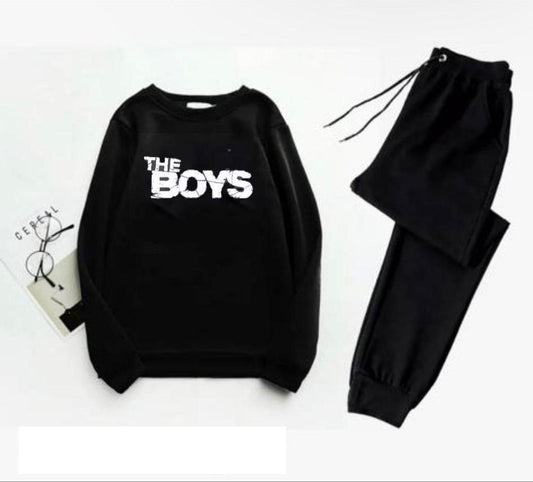 2 Piece Printed Polyester Track Suit ( Sweat Shirt And Trousers )
