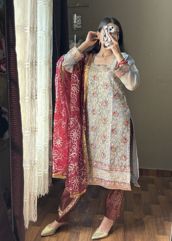 3 Piece Stitched Ladies Dress