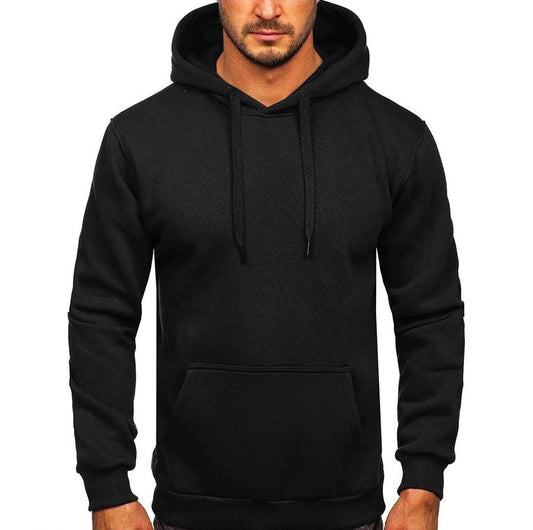 Fleece Plain Hoodie
