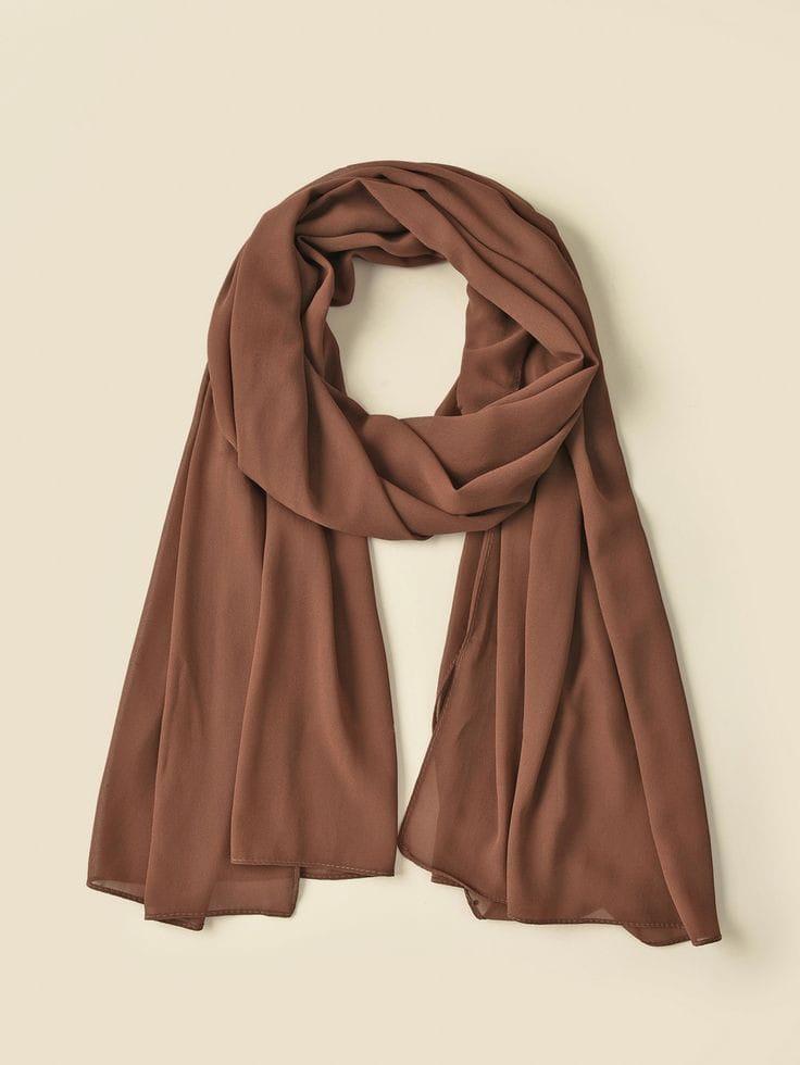 Chiffon Plain Scarf