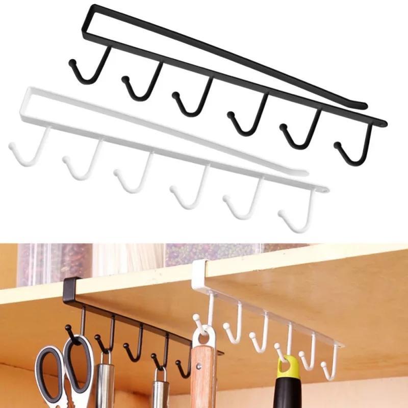 6 Hooks Wall Mounted Utensil Hanging