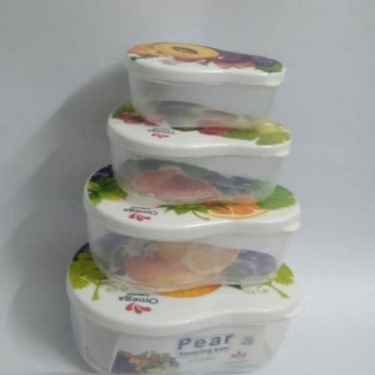 Set Of Four Food Storage Containers