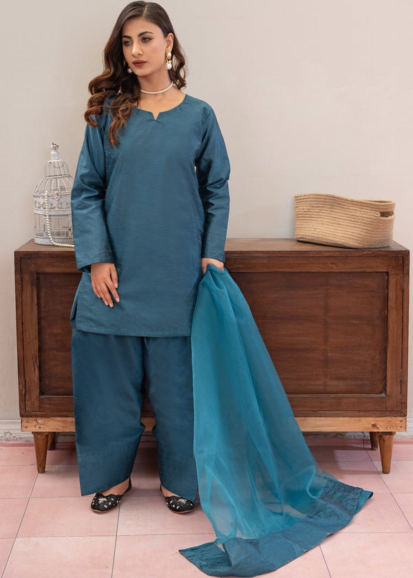 3 Piece Stitched Ladies Dress