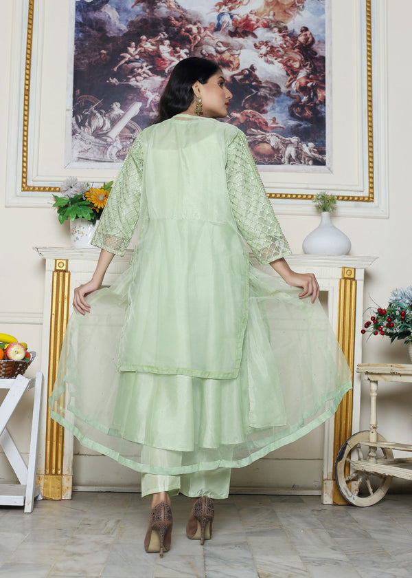 Maxi With Embroidered Gown Shirt