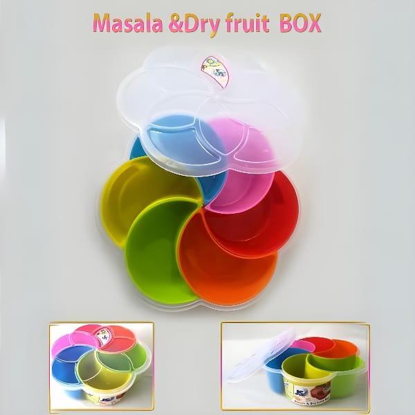 6 Partitions Masala Dry Fruit Box