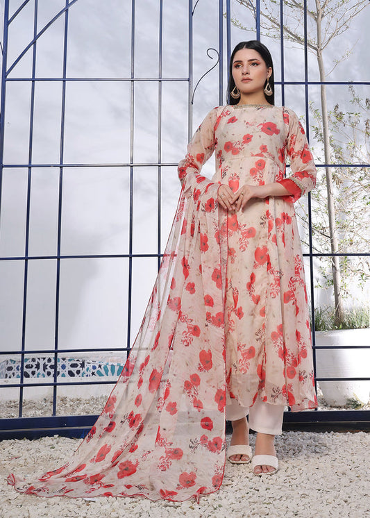 3 Piece Stitched Ladies Dress