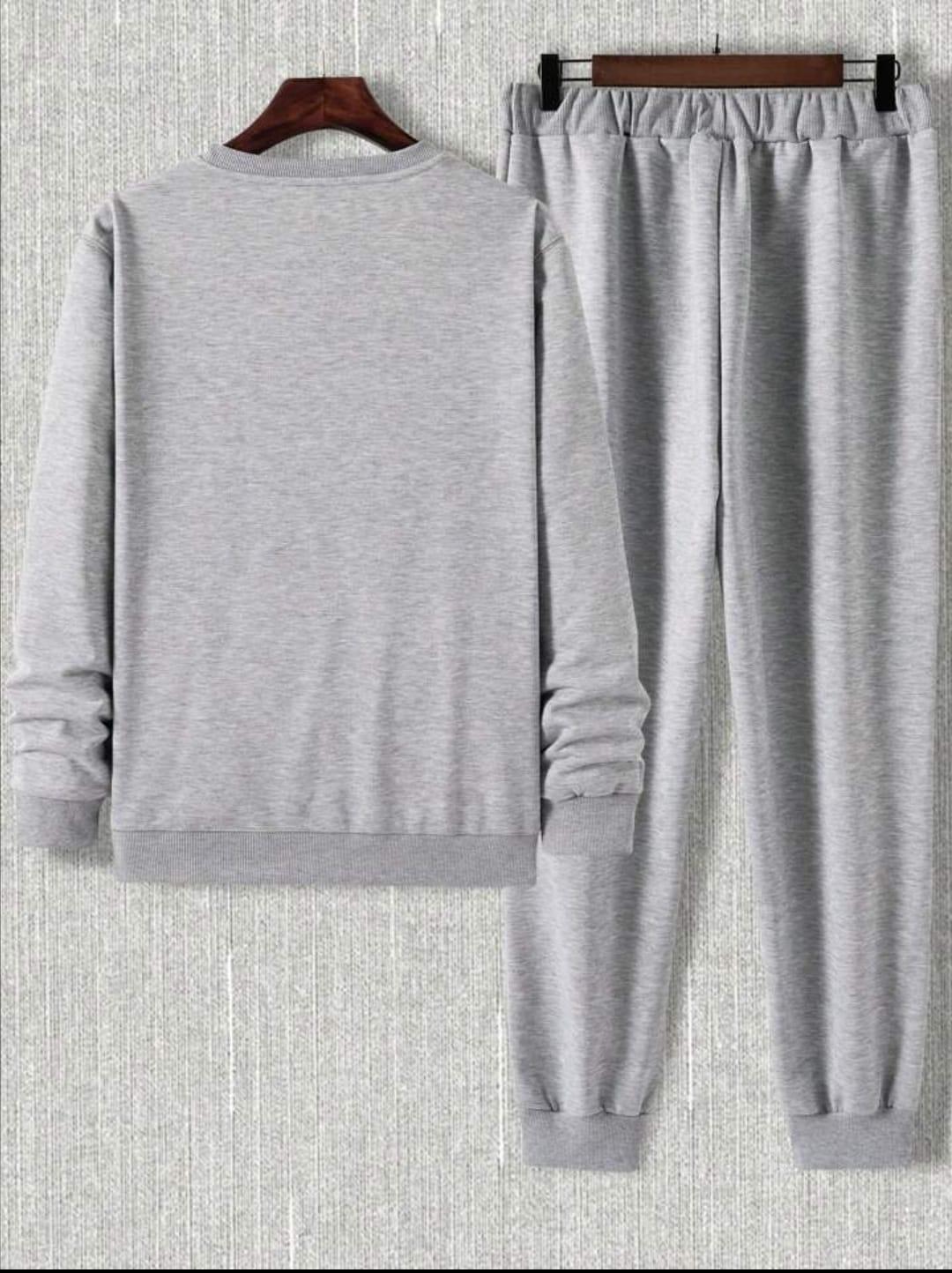 2 Piece Printed Dri Fit Printed Sweatshirt Track Suit