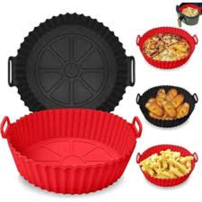 Silicone BPA Safe Air Fryer Plates With Handle
