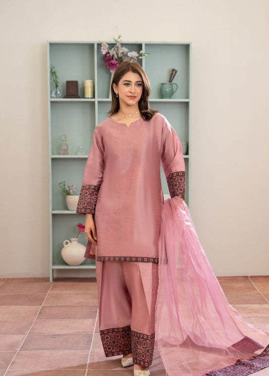 3 Piece Stitched Ladies Dress