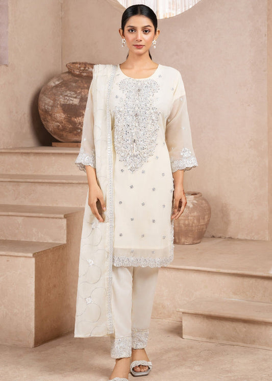 3 Piece Stitched Ladies Dress