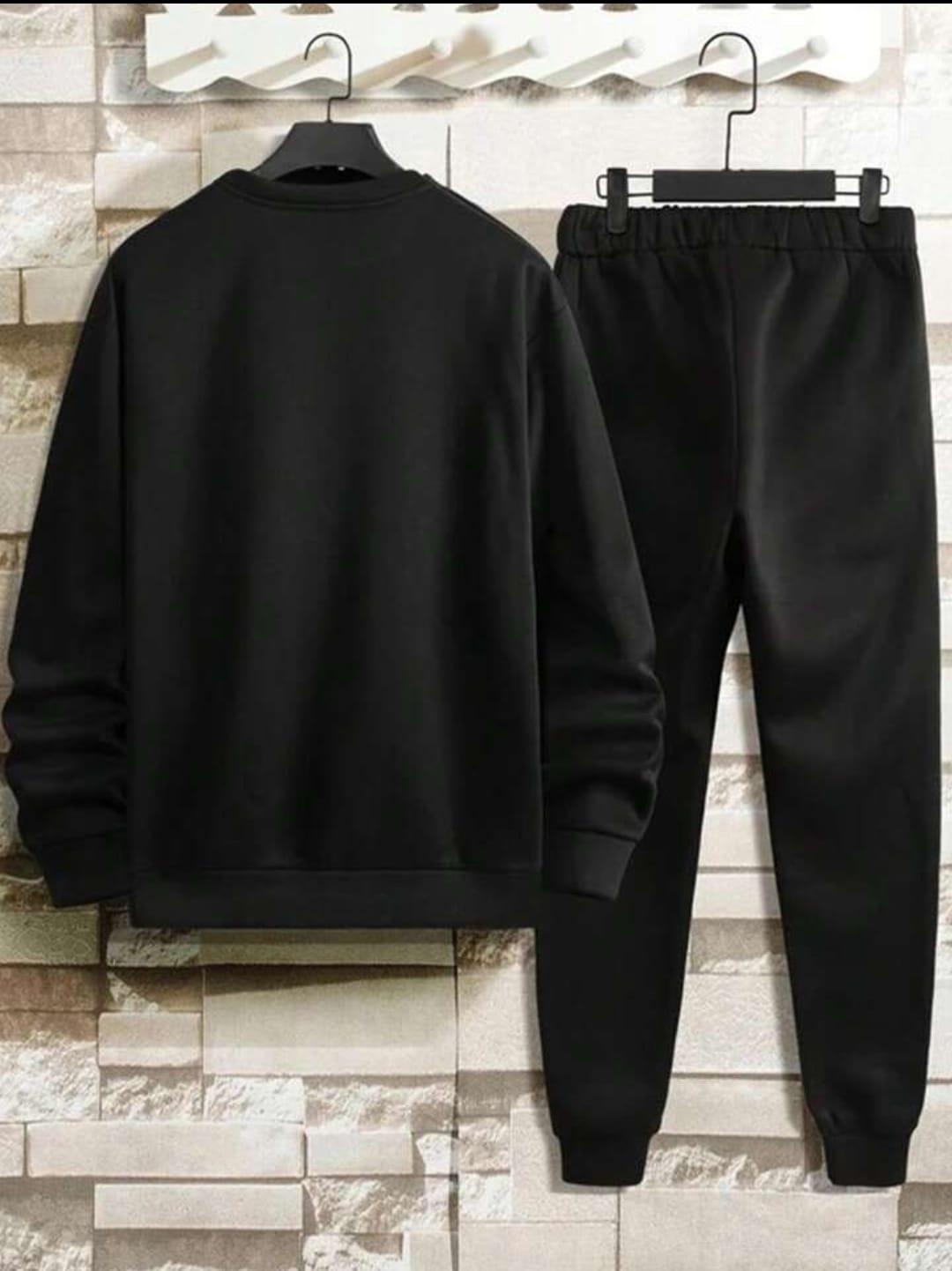 2 Piece Dri Fit Printed Sweatshirt Track Suit
