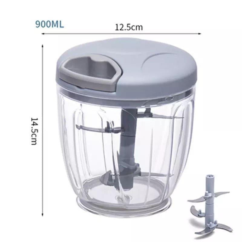 Set Of 2 Manual Food Chopper - Enhances Cooking And Food Preparation