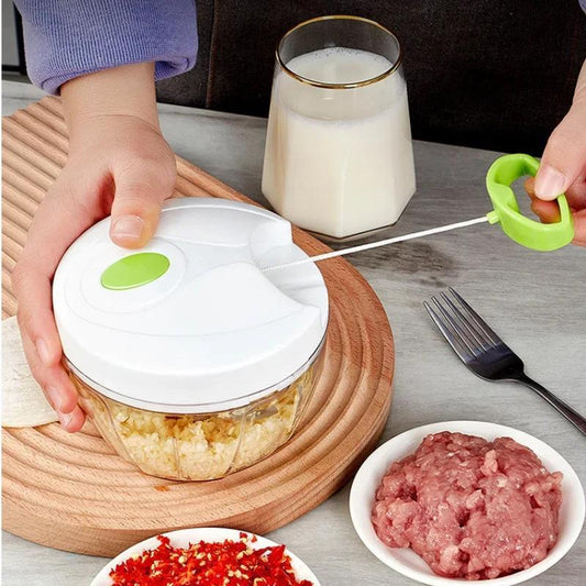 Multifunctional High Speed Vegetable And Fruit Twist Shredder & Manual Meat Grinder