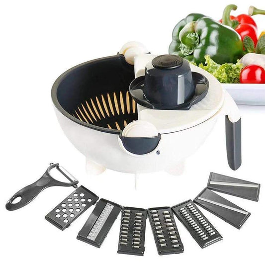 Multipurpose Vegetable Cutter & Drain Basket - 1 Pc Easy To Clean And Maintain