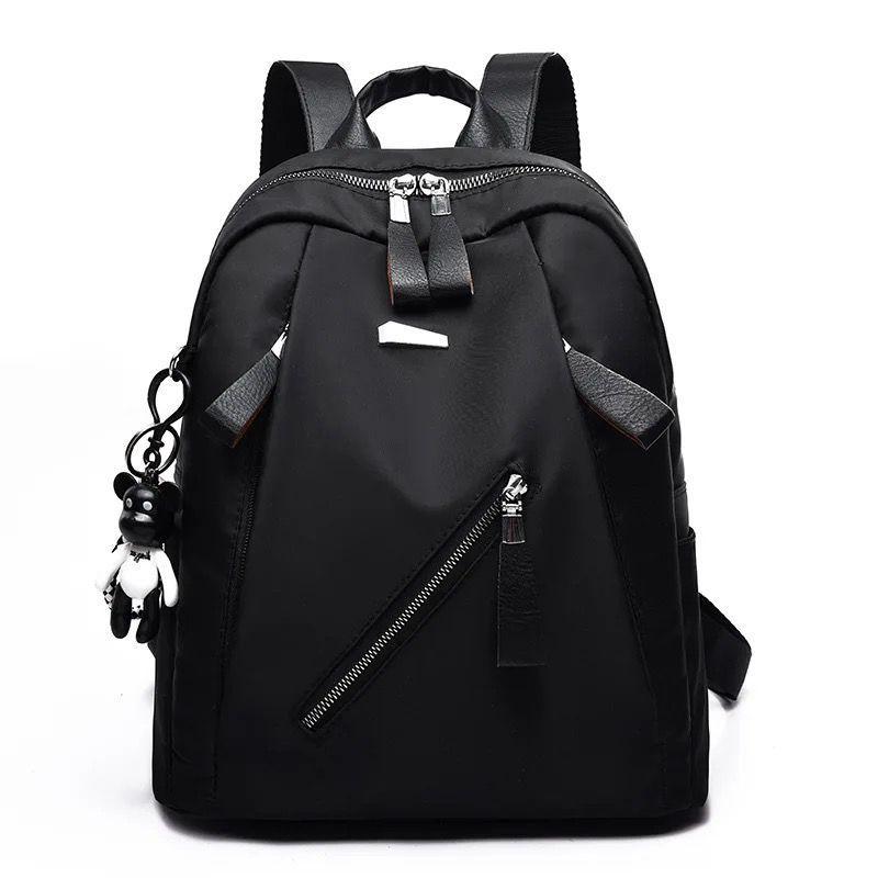 Casual Faux Leather Backpack - 1 Pc Waterproof Multicolor