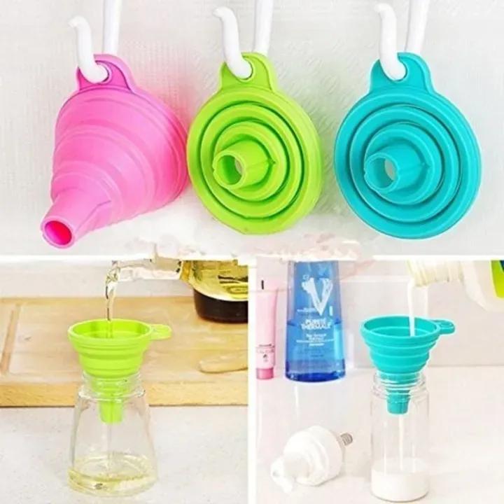 Colapsable Silicone Foldable Funnel