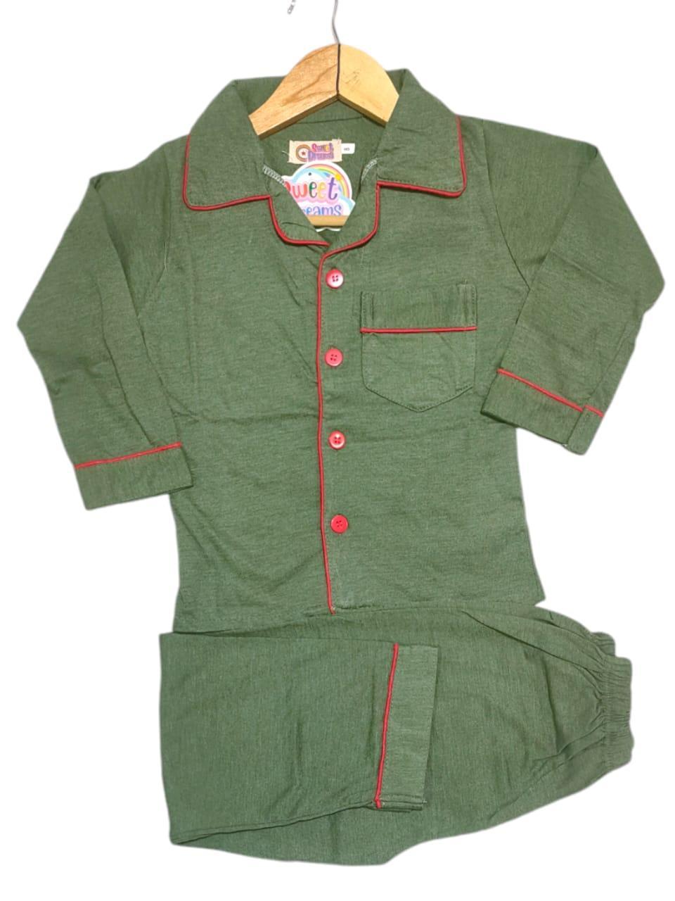 Stitched Cotton Printed Sleep Wear Suit