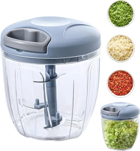 Set Of 2 Manual Food Chopper - Enhances Cooking And Food Preparation