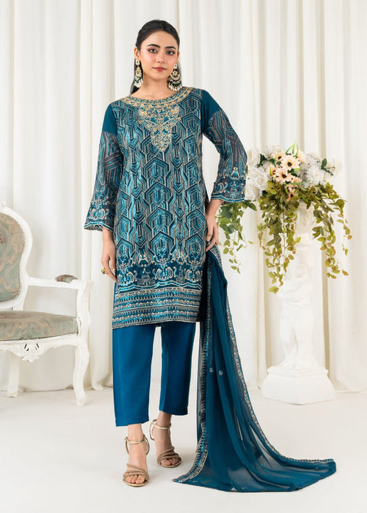 3 Piece Stitched Ladies Dress