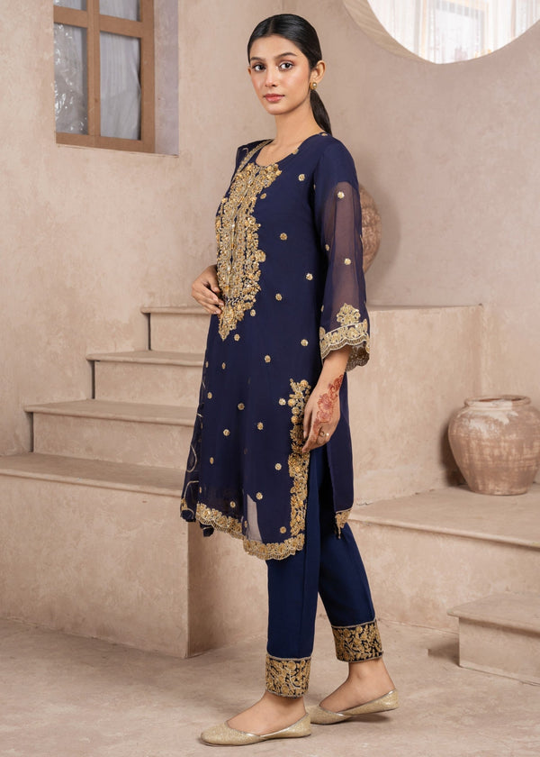 3 Piece Stitched Ladies Dress