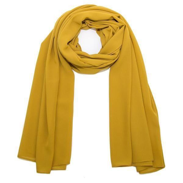 Chiffon Plain Scarf