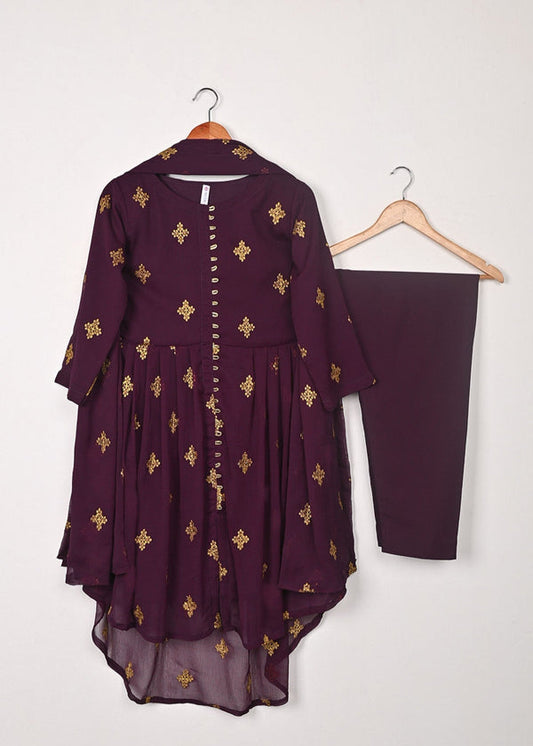 3 Piece Stitched Ladies Dress