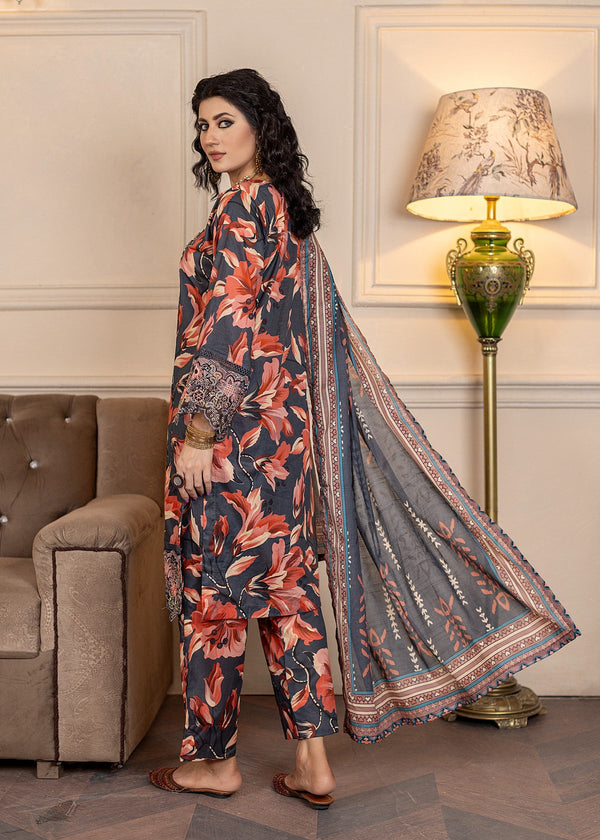 3 Piece Stitched Ladies Dress