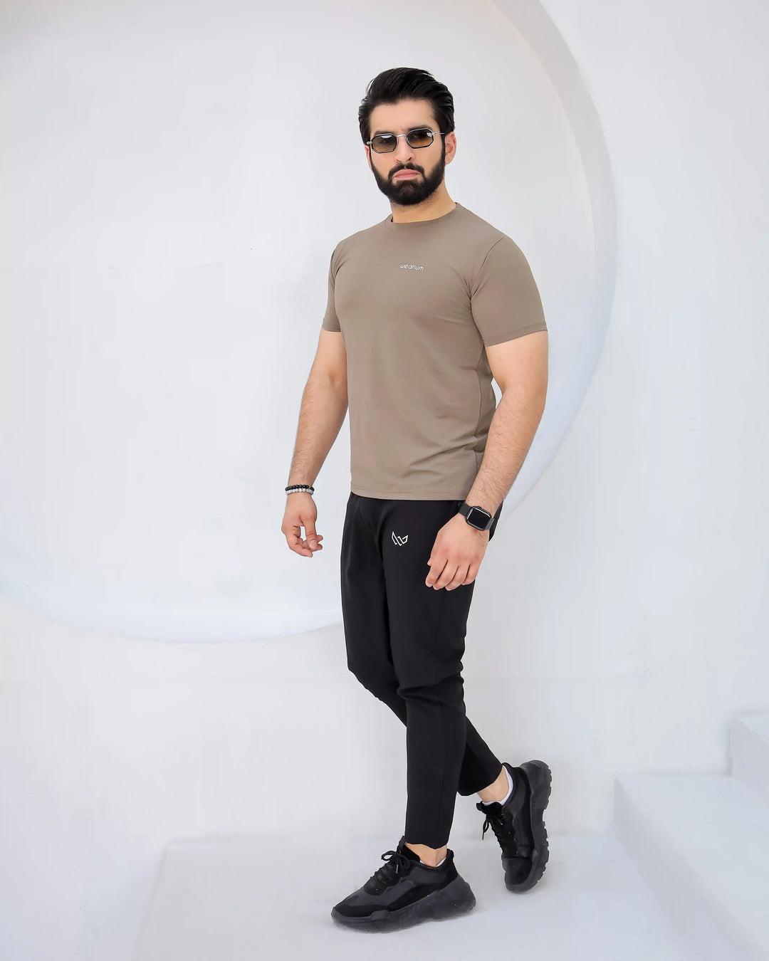 2 Piece Men Dri Fit Plain Track Suit
