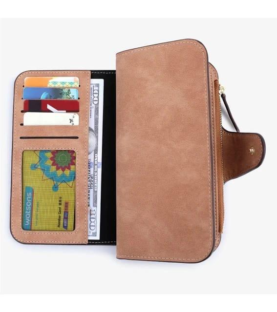 Women's PU Tri - Fold Wallet
