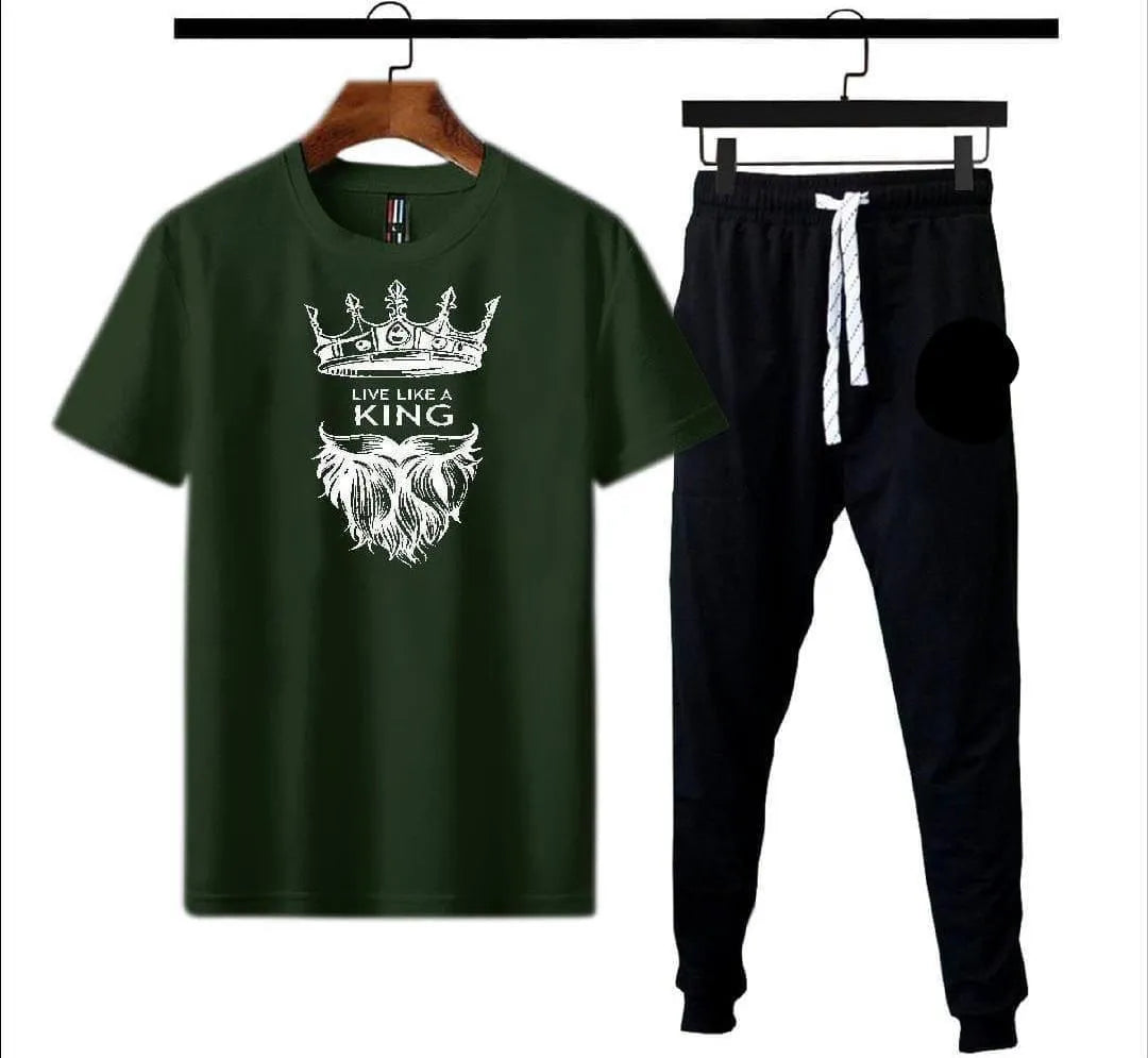 2 Piece Micro Interlock Printed Track Suit