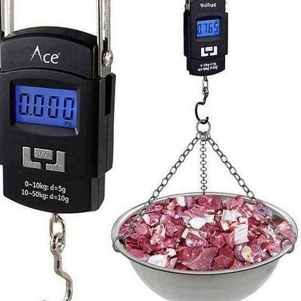LED Screen Kitchen Scale - Portable And Rechargable - 50 Kg Capacity