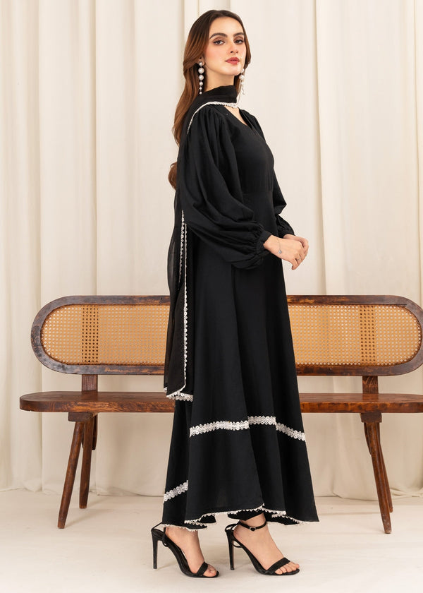 3 Piece Stitched Maxi Dress