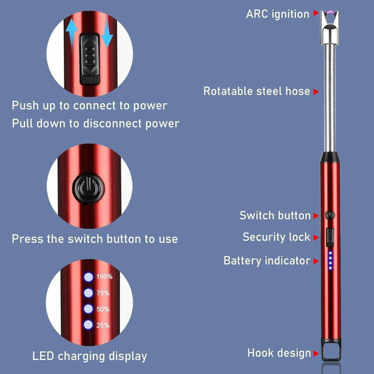 Portable And Rechargable Electric Lighter