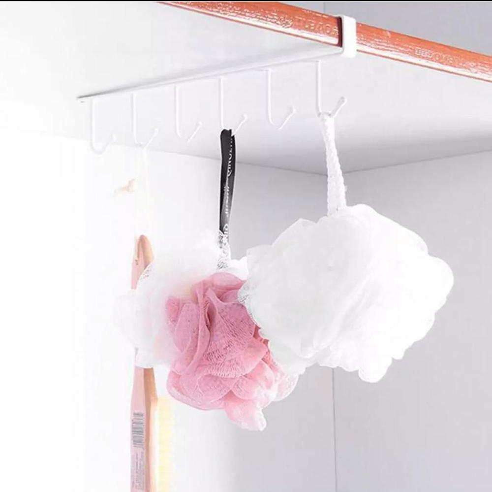 6 Hooks Wall Mounted Utensil Hanging
