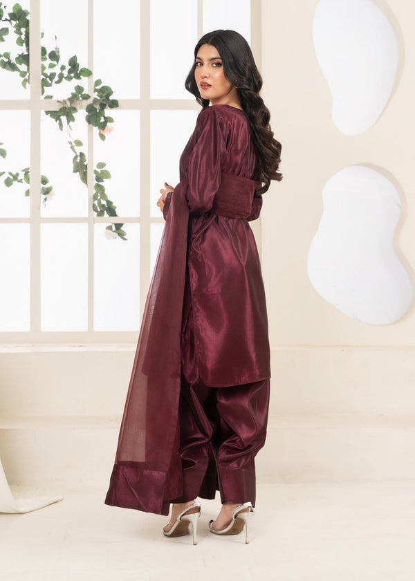 3 Piece Stitched Ladies Dress
