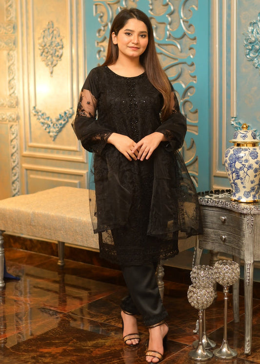 3 Piece Stitched Ladies Dress